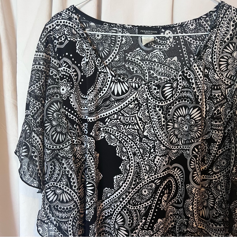 Perseption Women Paisley Print Blouse